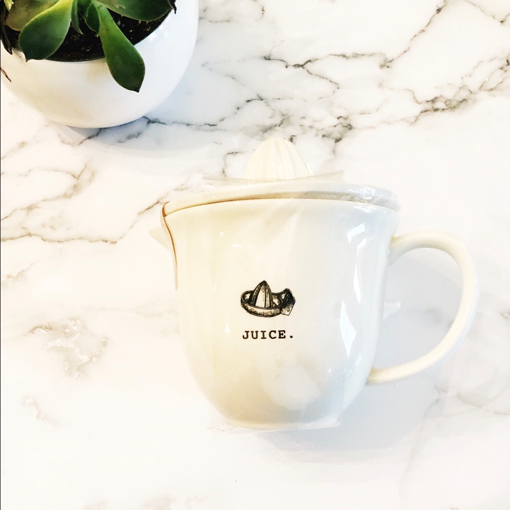 Rae Dunn Kitchen Ceramic Lettered Juicer NEW